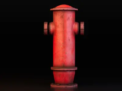 Rusted Fire Hydrant Free low-poly 3D model