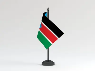 Table Flag South Sudan 3D model