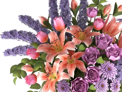 bouquet set07 3D model