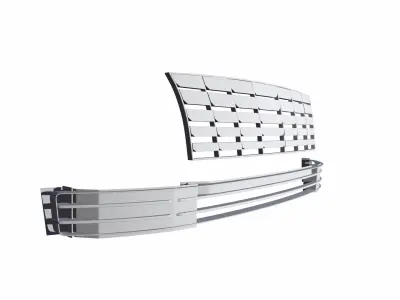 Venue Grill Front Low-poly 3D model