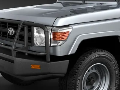 Toyota Land Cruiser 70 series Wagon 3D model