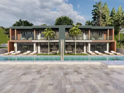 Twin villa ARCHiTECTURAL PROJECT 3D model