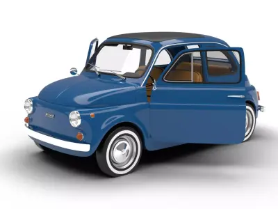 Fiat 500L 1969 HQ 3d model 3D model