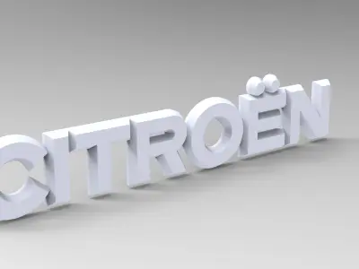 Saxo and citron MONOGRAMME  3D print model