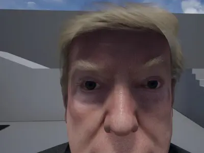 Trump Unreal Engine with Suit--coolgames 3D model