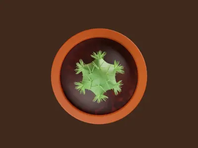 Cactus Pot 3D print model