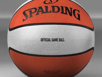 Basketball ball Starbicolo Low-poly 3D model