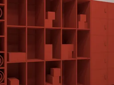 3in1 Shelf Free 3D model