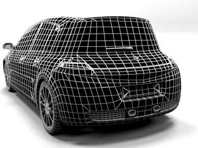 RENAULT MEGANE RS  Low-poly 3D model