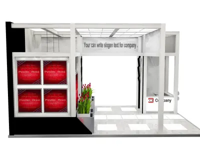 Booth Exhibition Stand a515 3D model