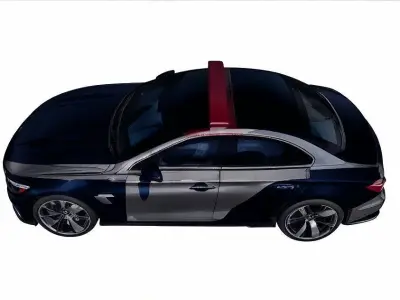 Police Style Luxury Car 3d model Low-poly 3D model
