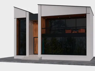 Modern Minimalist Villa 3D model