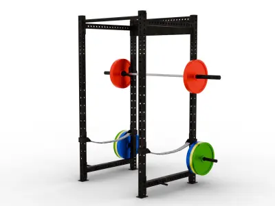 Exercise Power Rack 3D model