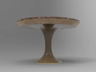 Glew Dining Table Low-poly 3D model