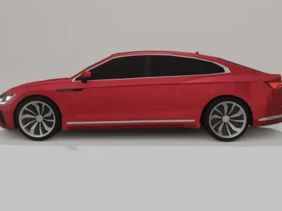 Volkswagen Arteon low poly 3D model Low-poly 3D model