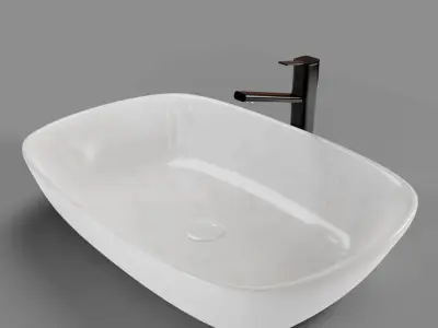 Luxurious Wash Basin 3D Model Free 3D model