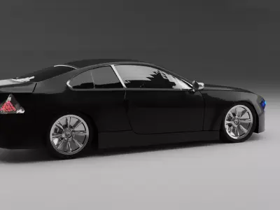 Car Luxury Coupe high poly 3D model