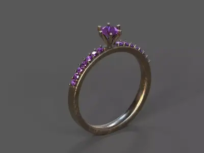 High-Quality 3D Ring Model Low-poly 3D model