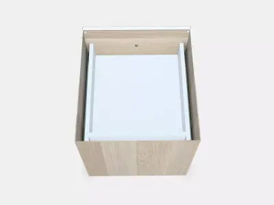 KALLAX Insert with 2 drawers 1 Low-poly 3D model