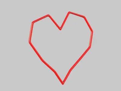 Heart icon v 33 3D model