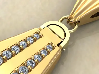 3D Pendant Necklace Model  3D print model