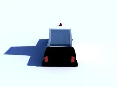 Police Car Low poly  Low-poly 3D model