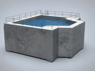 Water tank 3D model