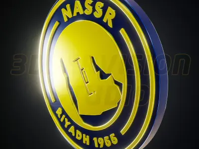 Al Nassr logo - Cinematic - 3D print 3D model