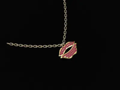 gold pendint  3D print model