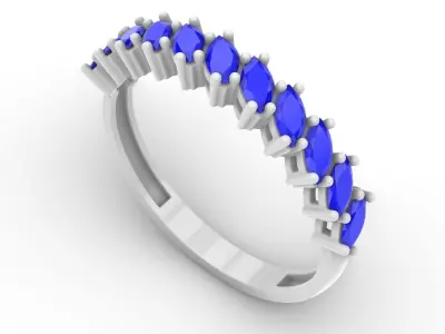 Jewelry Diamond Ring Model RG35 Free 3D print model