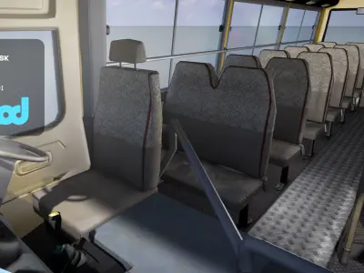 Hk Minibus Red 3D model