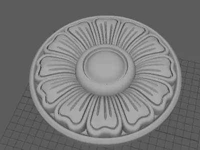 rosette flower 3D model buy