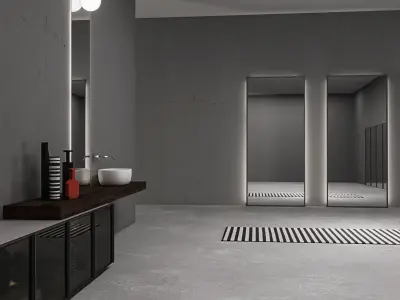 Bathroom furniture set Bespoke 4  3D model