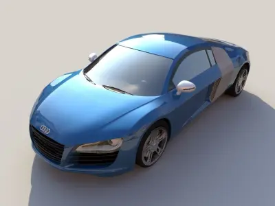 Audi R8 3D model 19