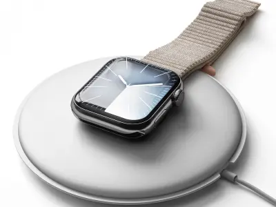 Apple Watch Series 9 Starlight Sport Loop 3D model