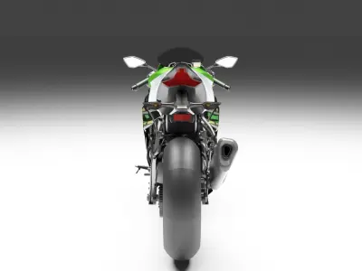 Kawaski Ninja ZX-6R 2019 3D model