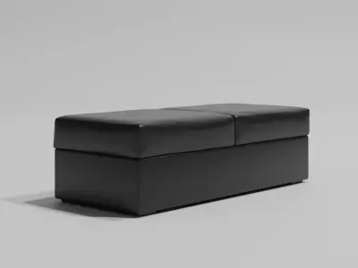 Double Pouf Moderno 3D model