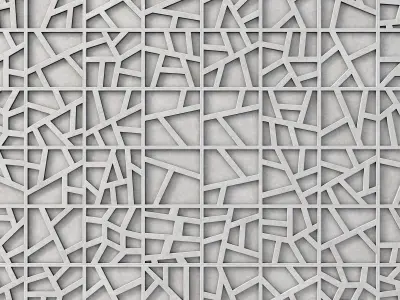 Tile concrete angle line n3 3D model