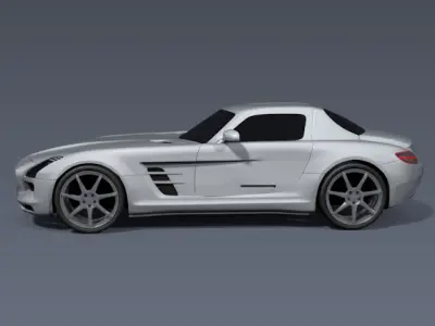 Mercedes SLS AMG 2011 sports car 3D model