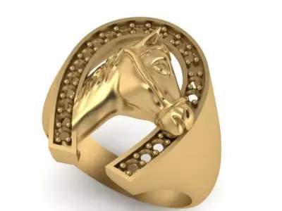 horse ring 3D print model
