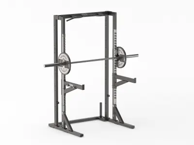 Technogym Pure Olympic Half Weight Rack 3D model