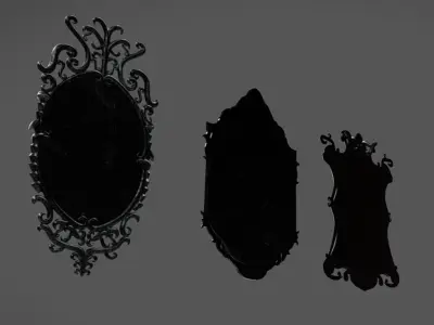 Evil Mirrors Low-poly 3D model