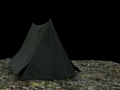 french army tent  Free 3D model