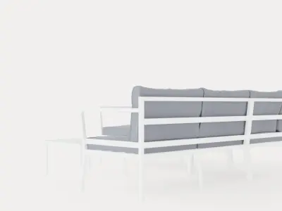 Gothenburg sofa set Low-poly 3D model