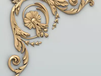Corner decor 019 3D model