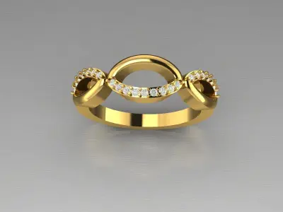 DIAMOND RING Free 3D print model 3