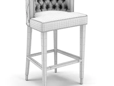 Kare Aristo Bar Stool 3D model