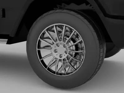 Mercedes-Benz G500 3D Model Low-poly 3D model