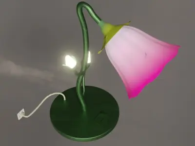 Flower Desk Lamp 3D model