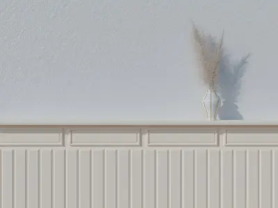 Wall Partition for your interior Low poly v6 3D model
